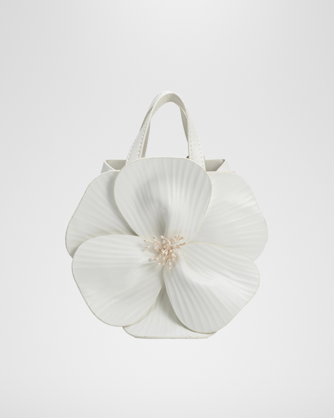 Melie Bianco | White Flower Bag