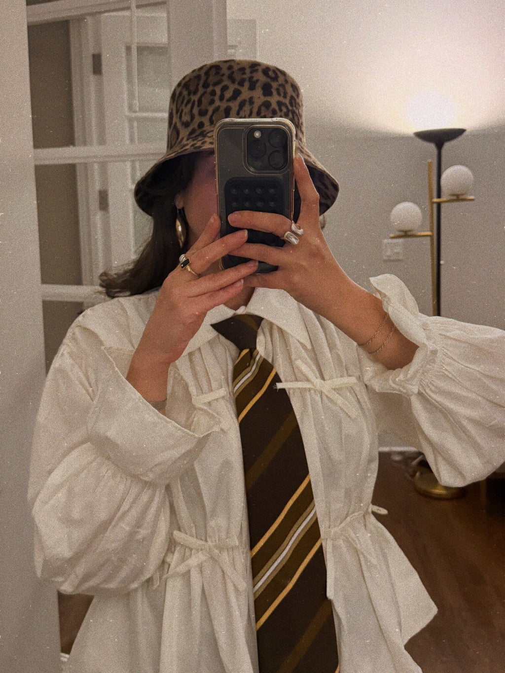 Mia Button Down | Gathered Long Sleeve Top