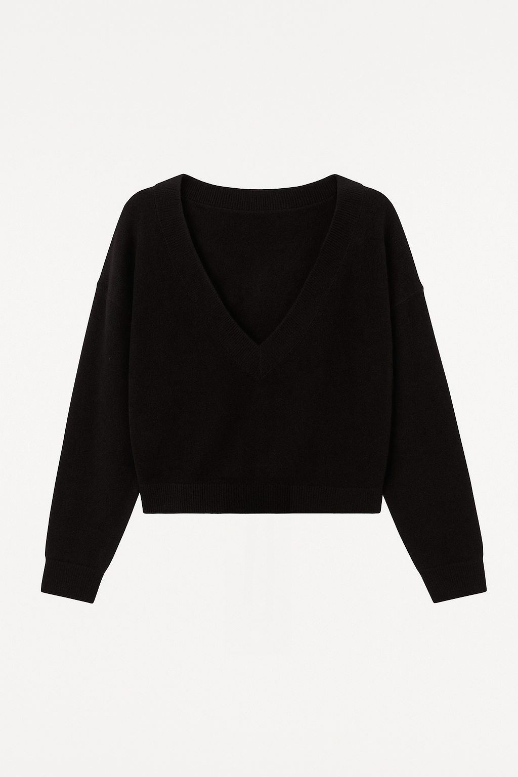 Charlotte Sweater | Deep Vneck Sweater