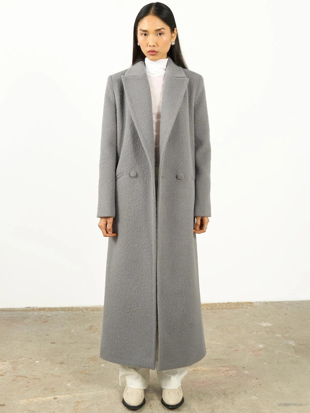 Trina Jacket | Long Double Breasted Coat