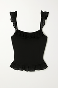 Delphine Tank | Ruffle Halter Top