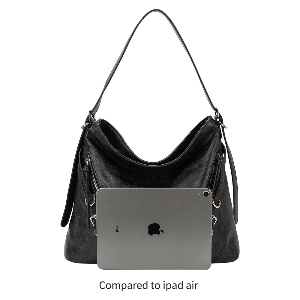 Melie Bianco | Espresso Recycled Vegan Shoulder Bag