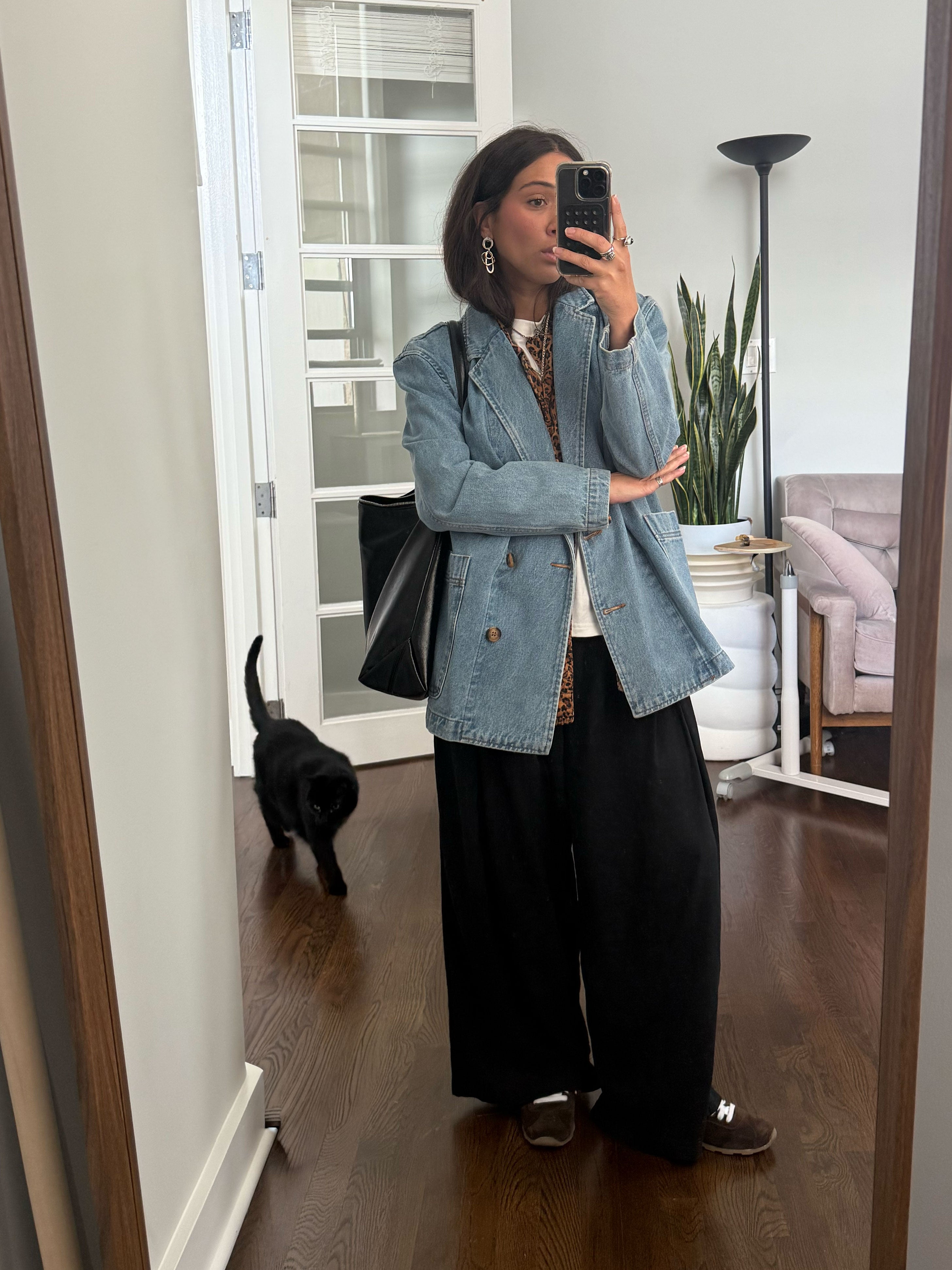 Madison Blazer | Oversize Denim Blazer