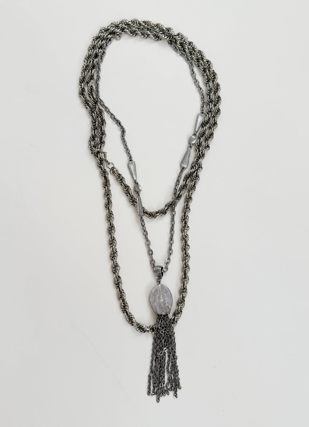 Vintage Silver Necklace Stack
