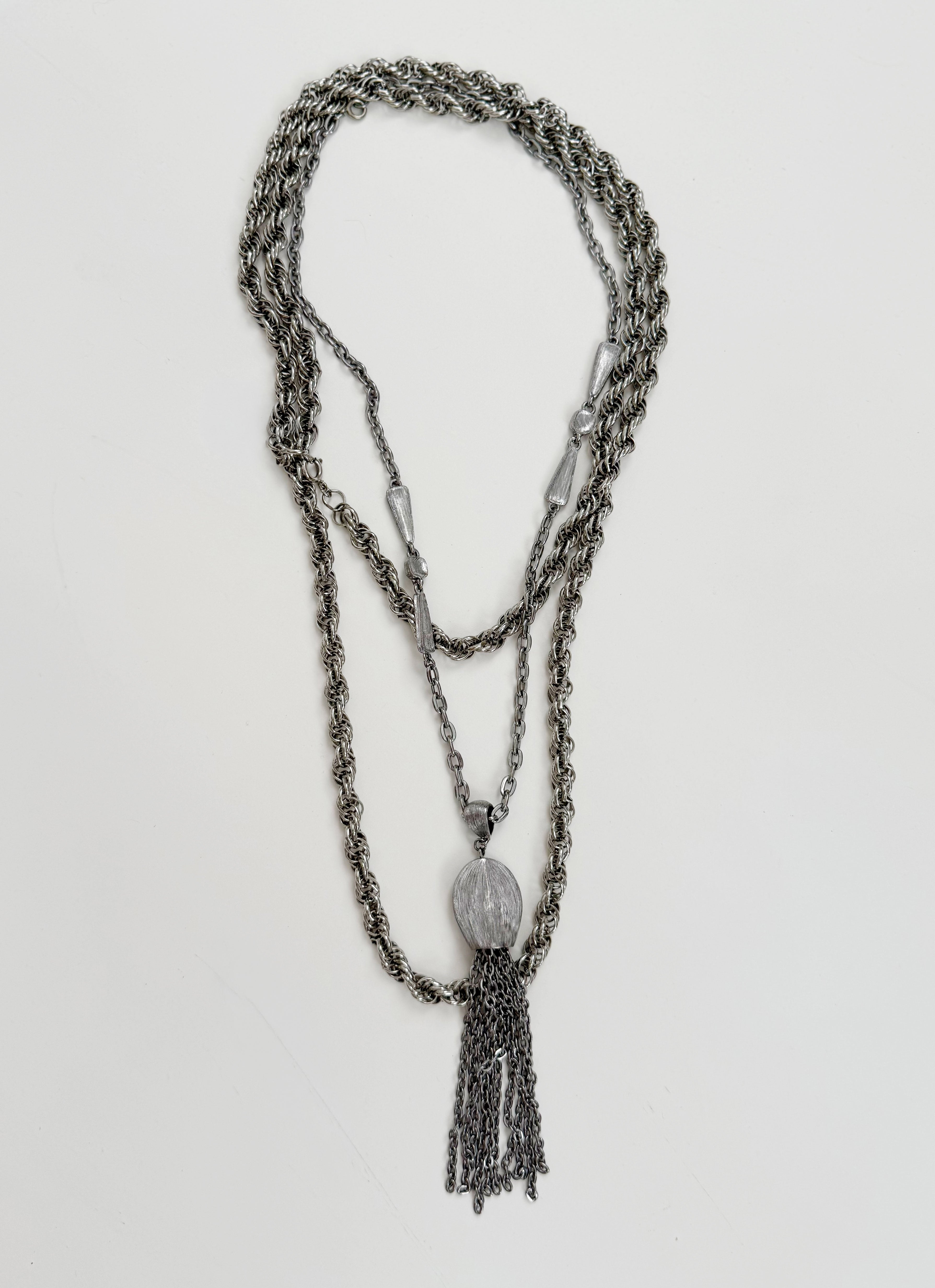 Vintage Silver Necklace Stack