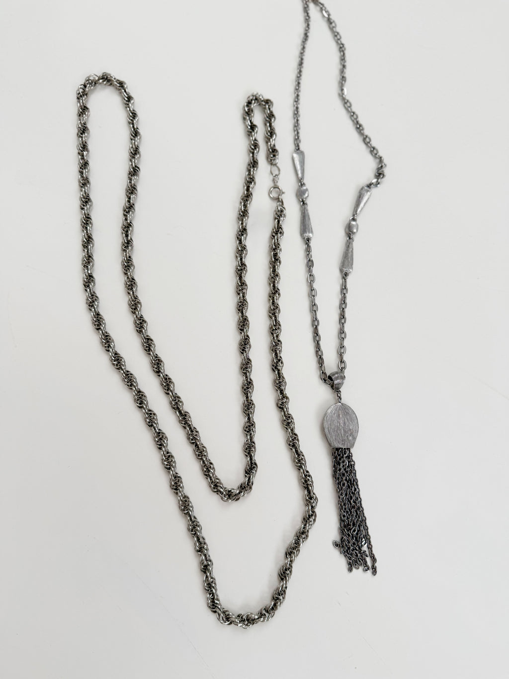 Vintage Silver Necklace Stack