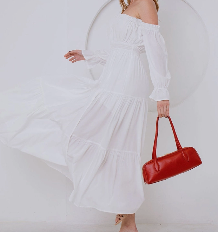 Melie Bianco | Red Mini Bowling bag Recycled Vegan Shoulder Bag