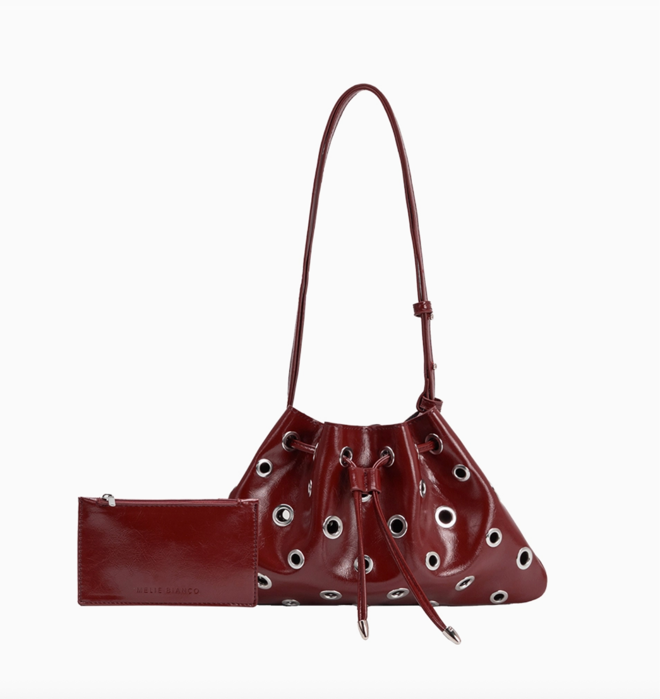 Melie Bianco | Paloma Black Recycled Vegan Shoulder Bag Pre-Order 9/15