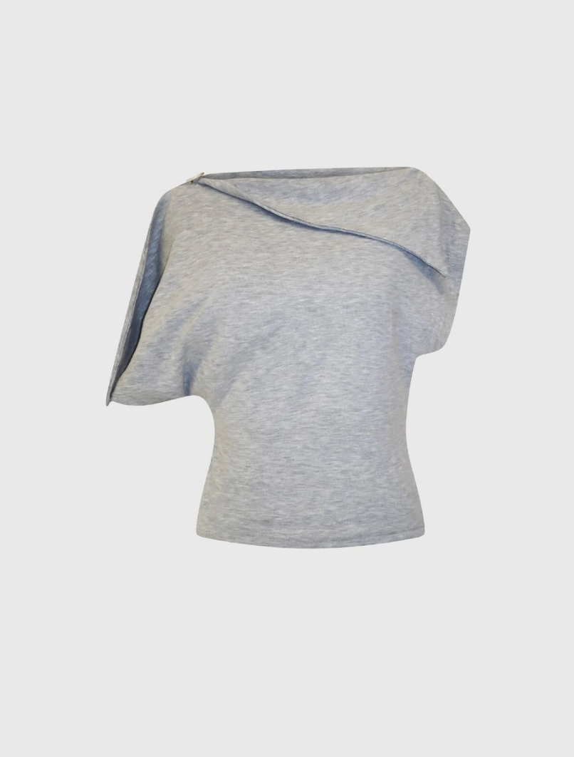 Kait Top | Drape asymmetrical top