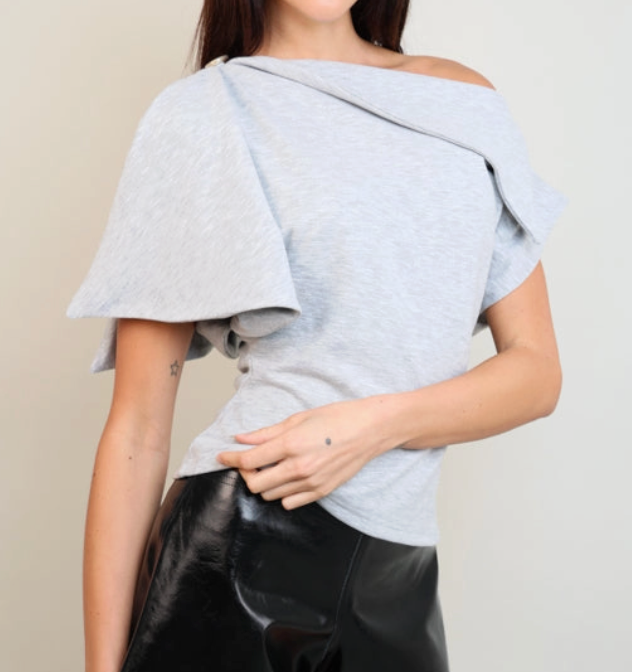 Kait Top | Drape asymmetrical top