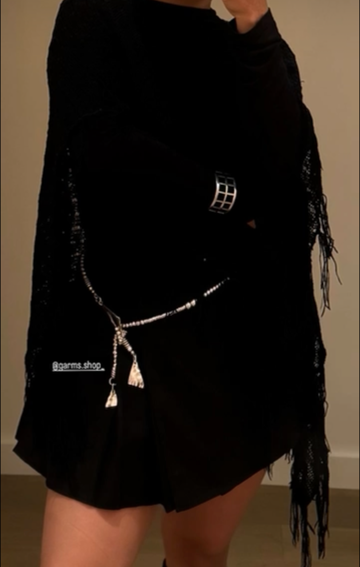 Handmade Adjustable Triangle Pewter Necklace / Chain Belt