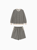 Cozy Black Stripe Set