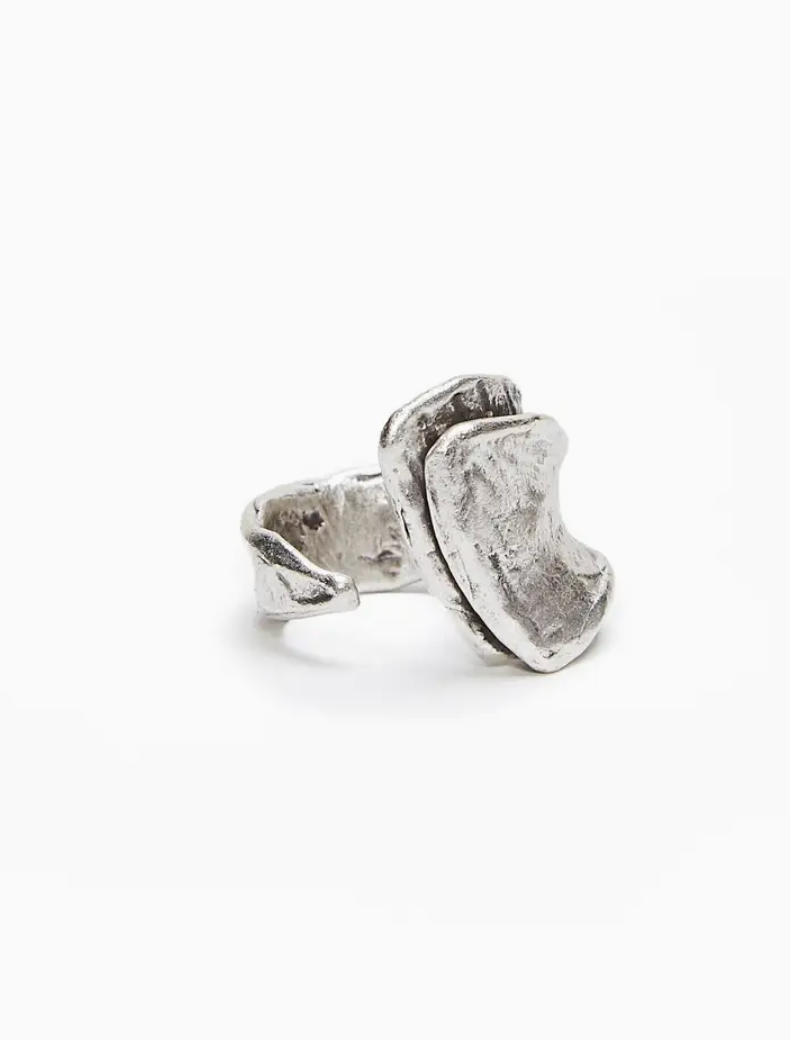 Chunky Ring in Silver Plated
