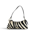 Zebra Shoulder Bag in Calf Hair and Astro Leather