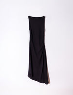 Cande Dress | Solid Boat Neck Maxi Dress - Garms