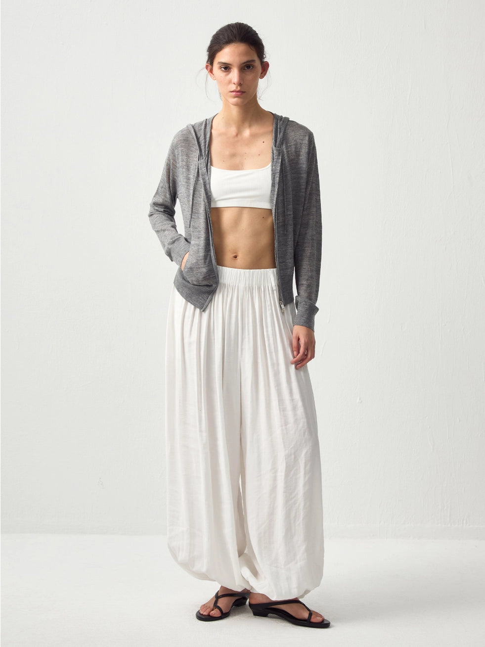 Pleated Oversized Lantern Balloon Pants