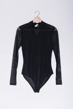 Denali Bodysuit | Mock Neck Mesh Bodysuit - Garms