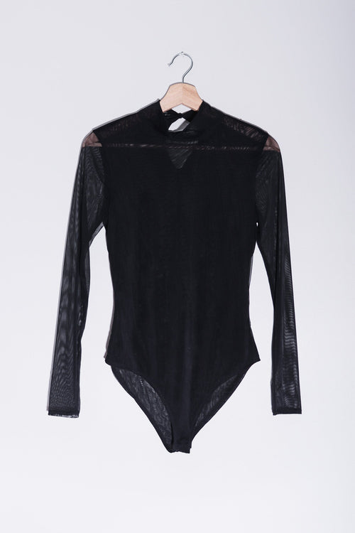 Denali Bodysuit | Mock Neck Mesh Bodysuit - GarmsDenali Bodysuit | Mock Neck Mesh Bodysuit