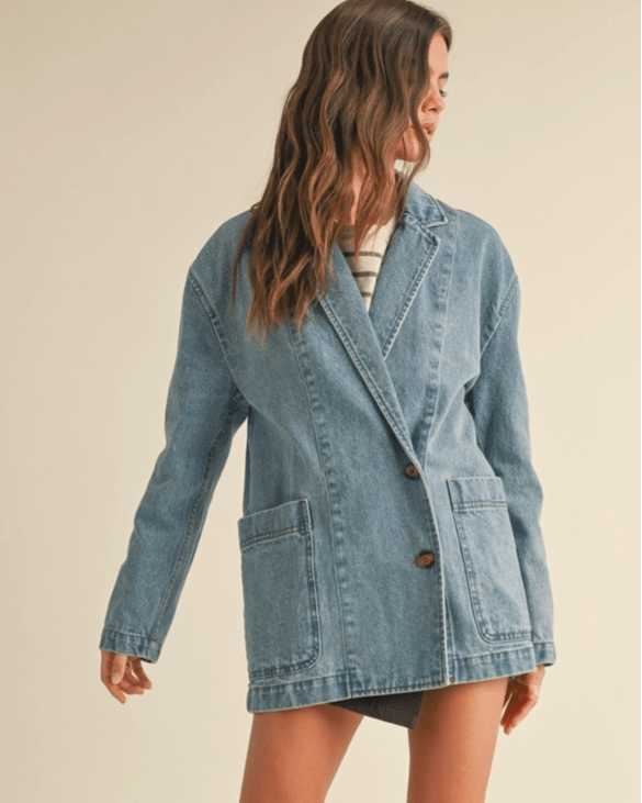 Denim Oversize Blazer - Garms