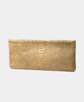DeGroot Handbags | Beige Crocodile Leather Clutch Shoulder Bag