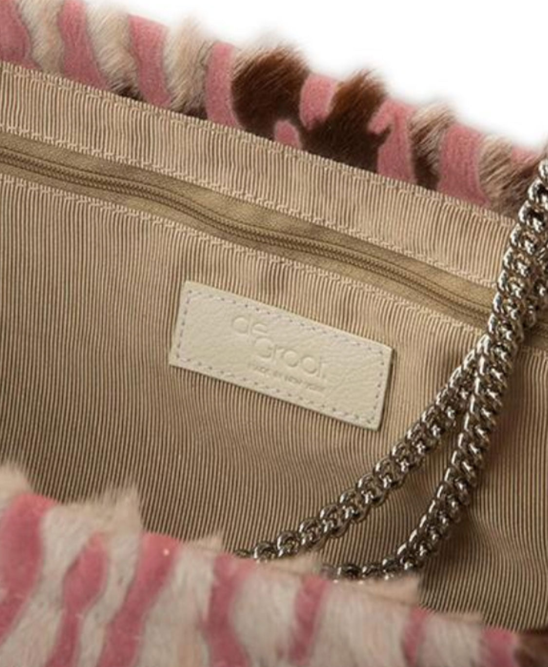 DeGroot Handbags | Pink and Brown Hair on Hyde Clutch Shoulder Bag