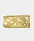 DeGroot Handbags | Green and Gold Hair on Hyde Clutch Shoulder Bag