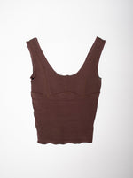 Frannie Top | Exposed Seam Scoop Neck Tank Top - Garms