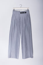 Lydia Trouser | Pinstripe Straight Leg Pants - Garms