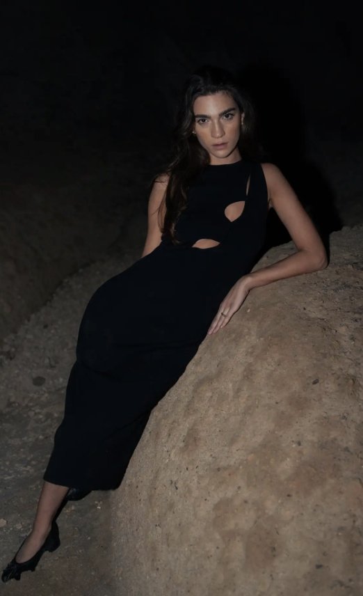 Sara Dress | Cut Out Midi Dress - Garms