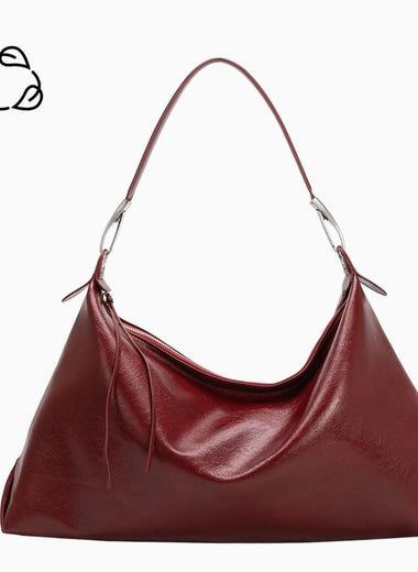 Slouch Recycled Vegan Shoulder Bag (Cherry Red/Pre - Sale) - Garms