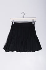 Tenayah Skirt | Black Flared Mini Skirt - Garms